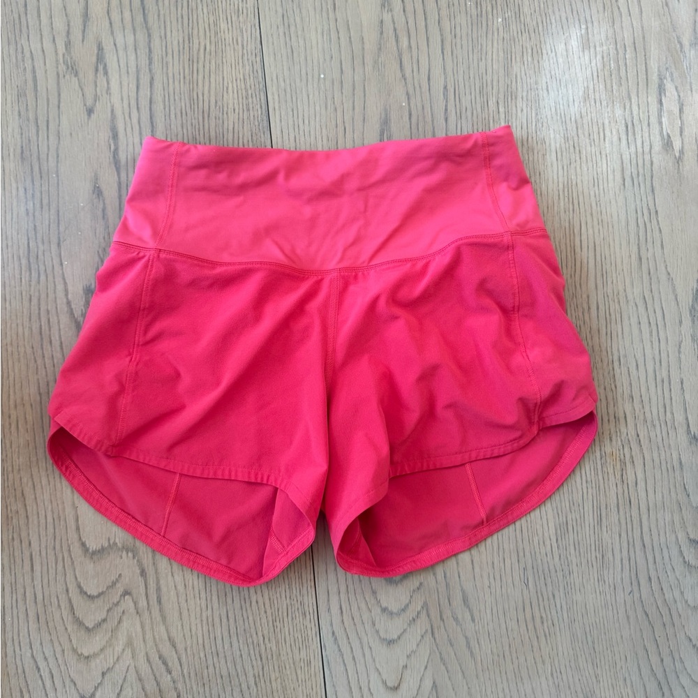 Lululemon Athletica Pink Athletic Shorts Lightweight Stretchy 4”